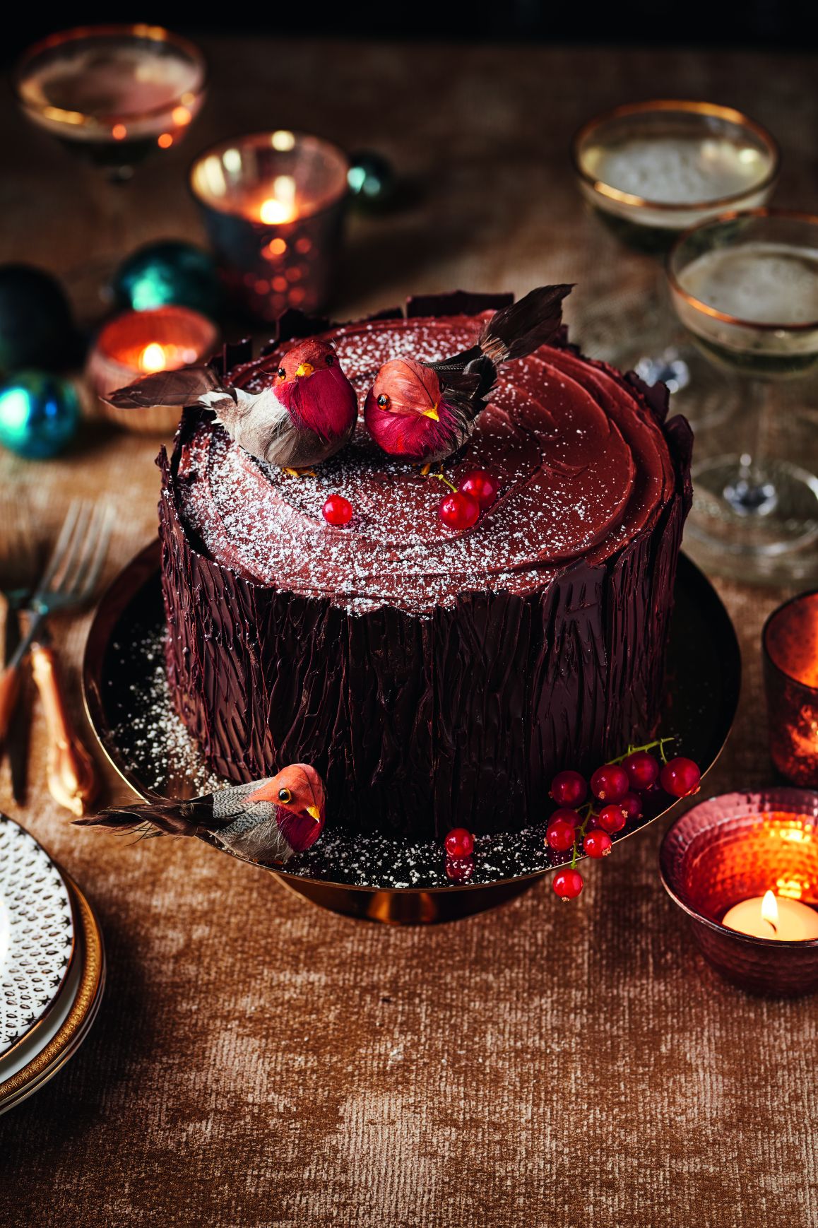 Prue Leith's Chocolate Yule Log - The Great British Bake Off