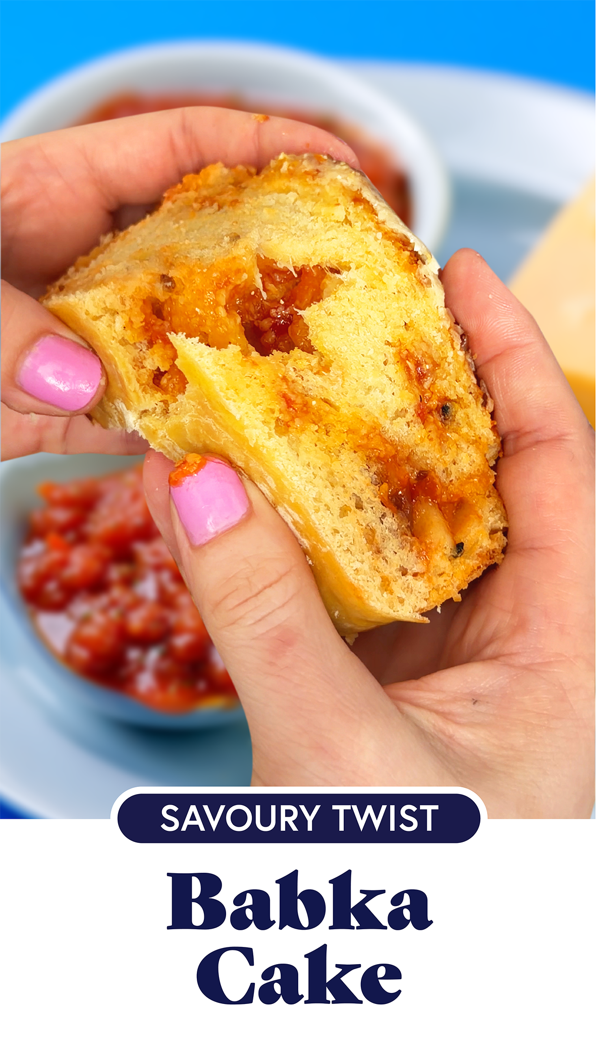 Babka cake with a savoury twist