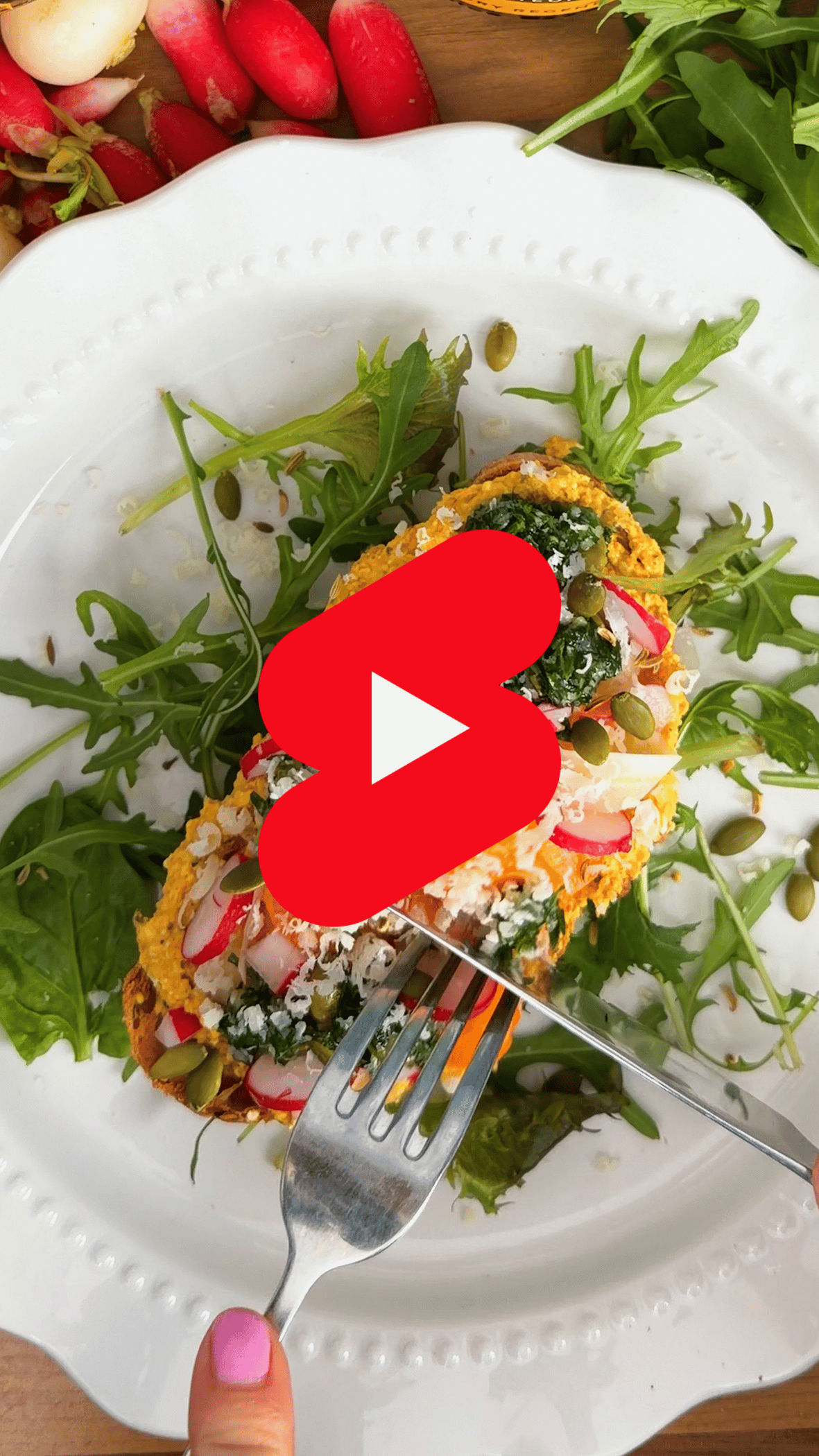 Carrot transformation: puree, pickle & pesto