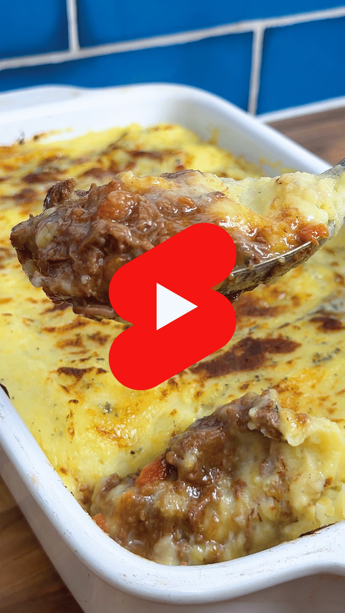 A proper British pie with melted Stilton magic