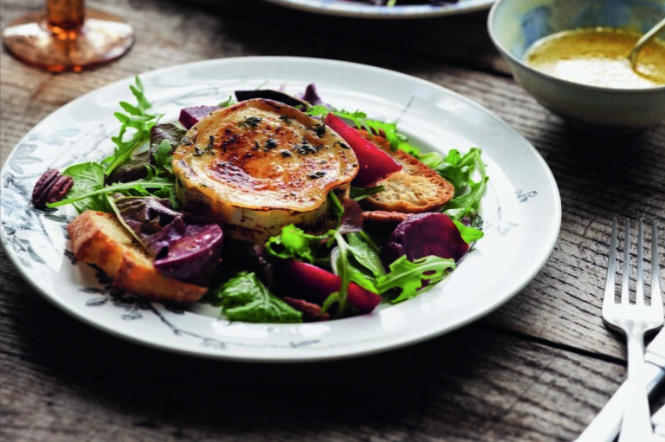 Tom Kerridge’s Grilled Goat’s Cheese Salad Recipe