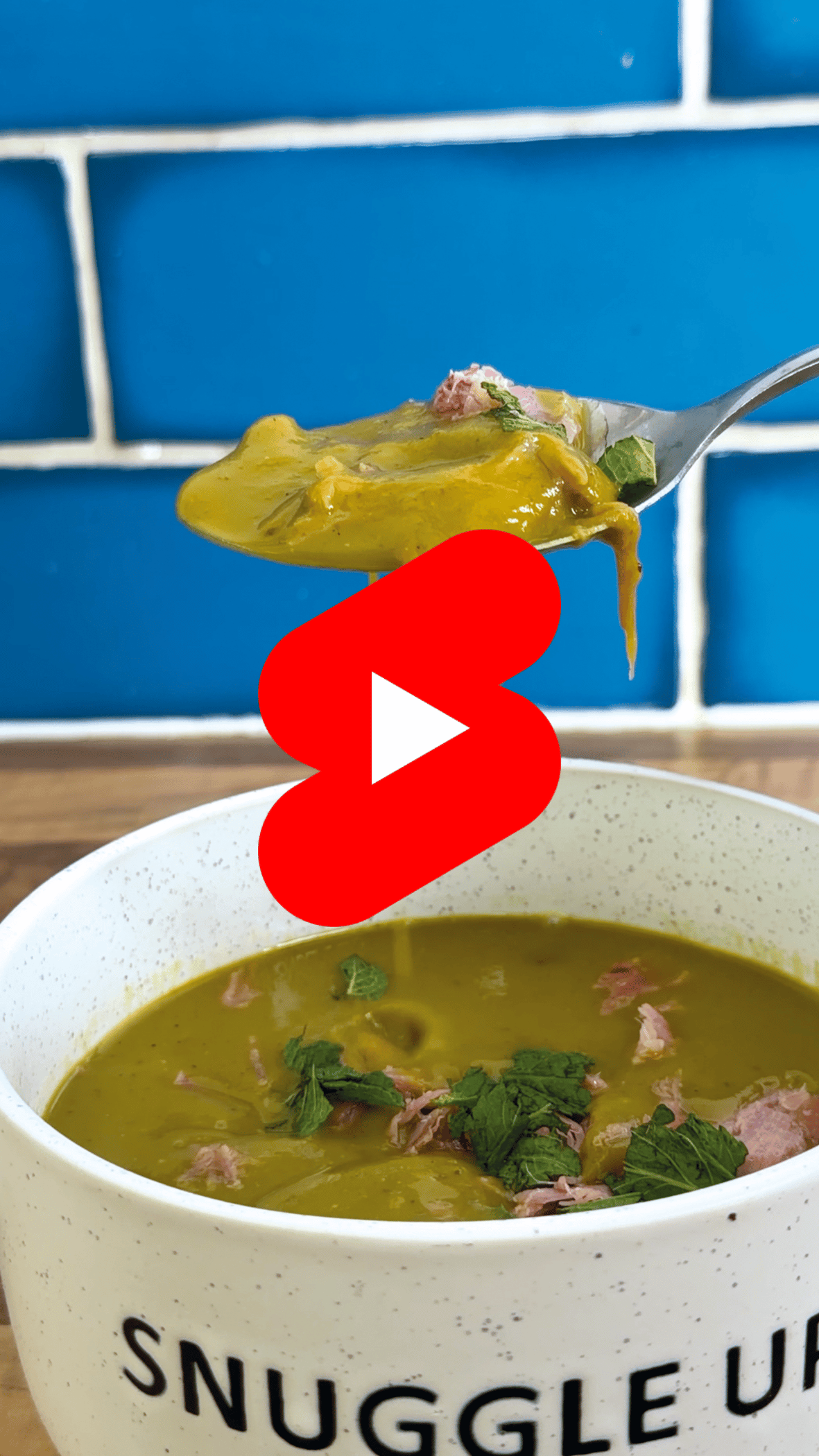 Classic British pea and ham soup
