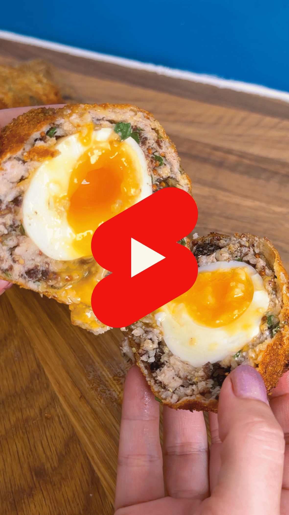 Black pudding and grain mustard Scotch eggs