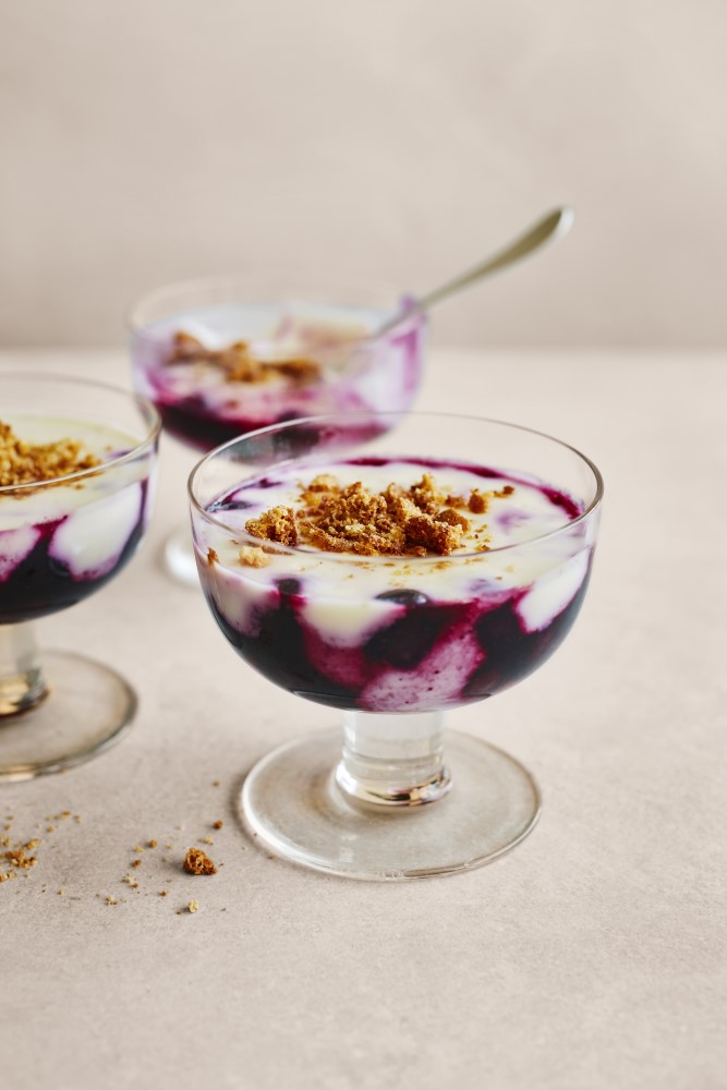 Blueberry, Elderflower & Lemon Pots