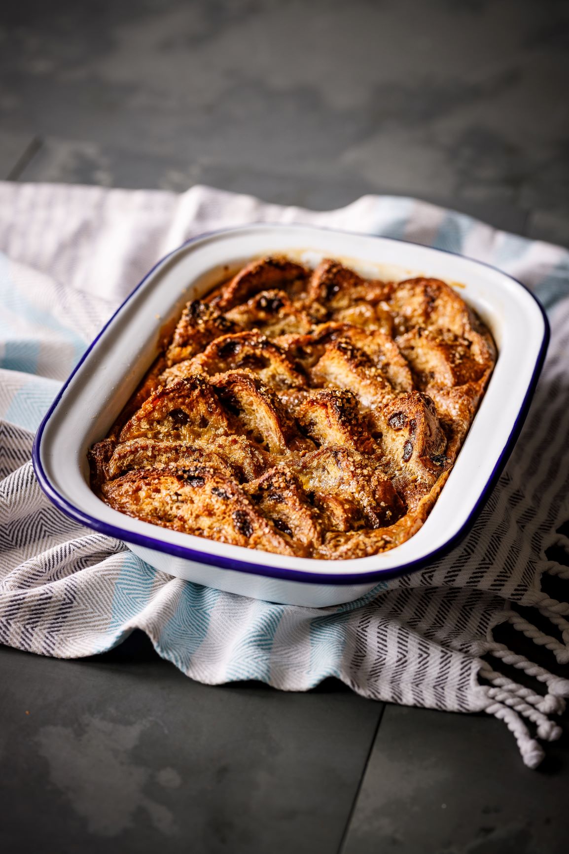 Coffee Caramel Bread & Butter Pudding