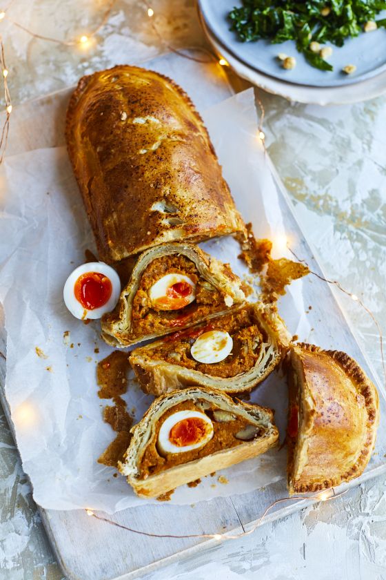Butternut Squash, Egg & Chestnut Strudel