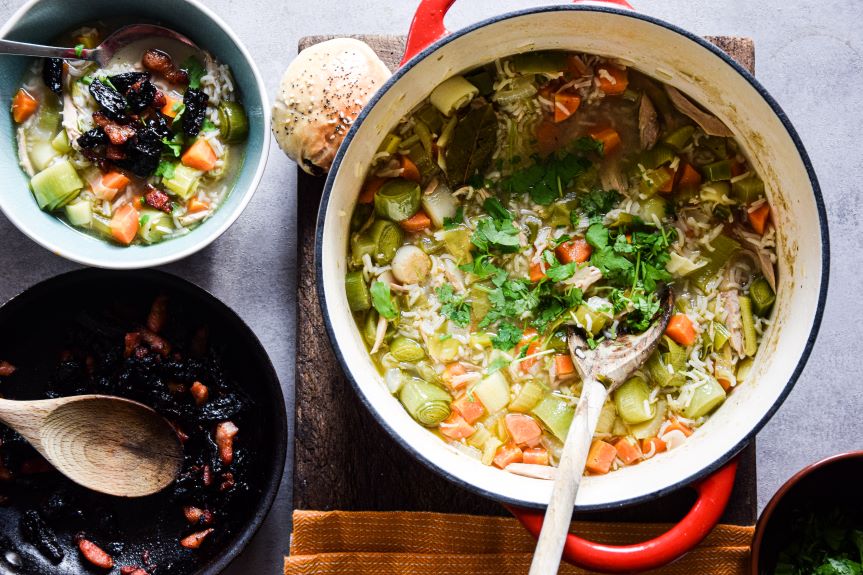 Pheasant Cock-a-leekie Soup