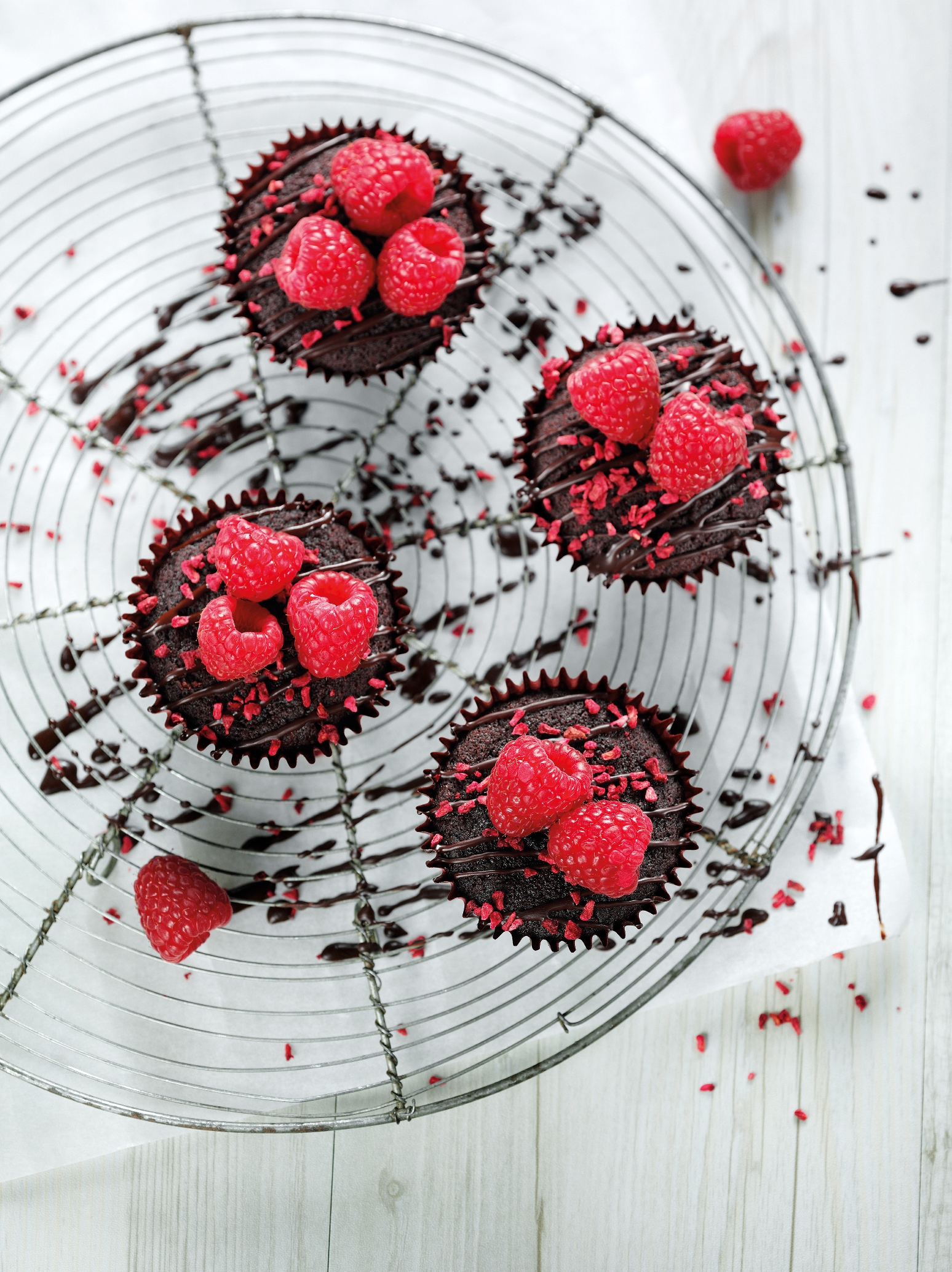 Gluten Free Chocolate, Beetroot & Raspberry Cupcakes