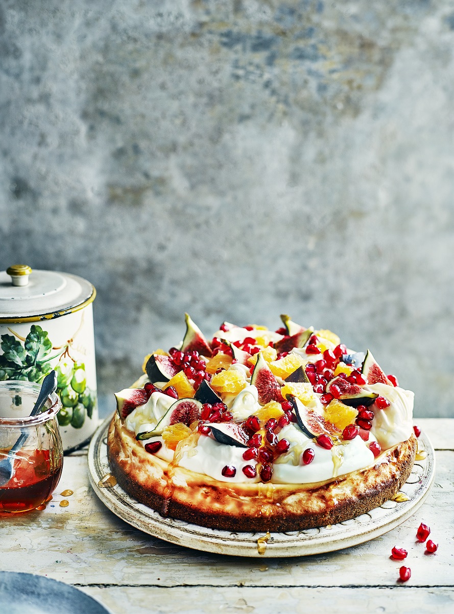 Rose Water & Lemon Ricotta Cheesecake