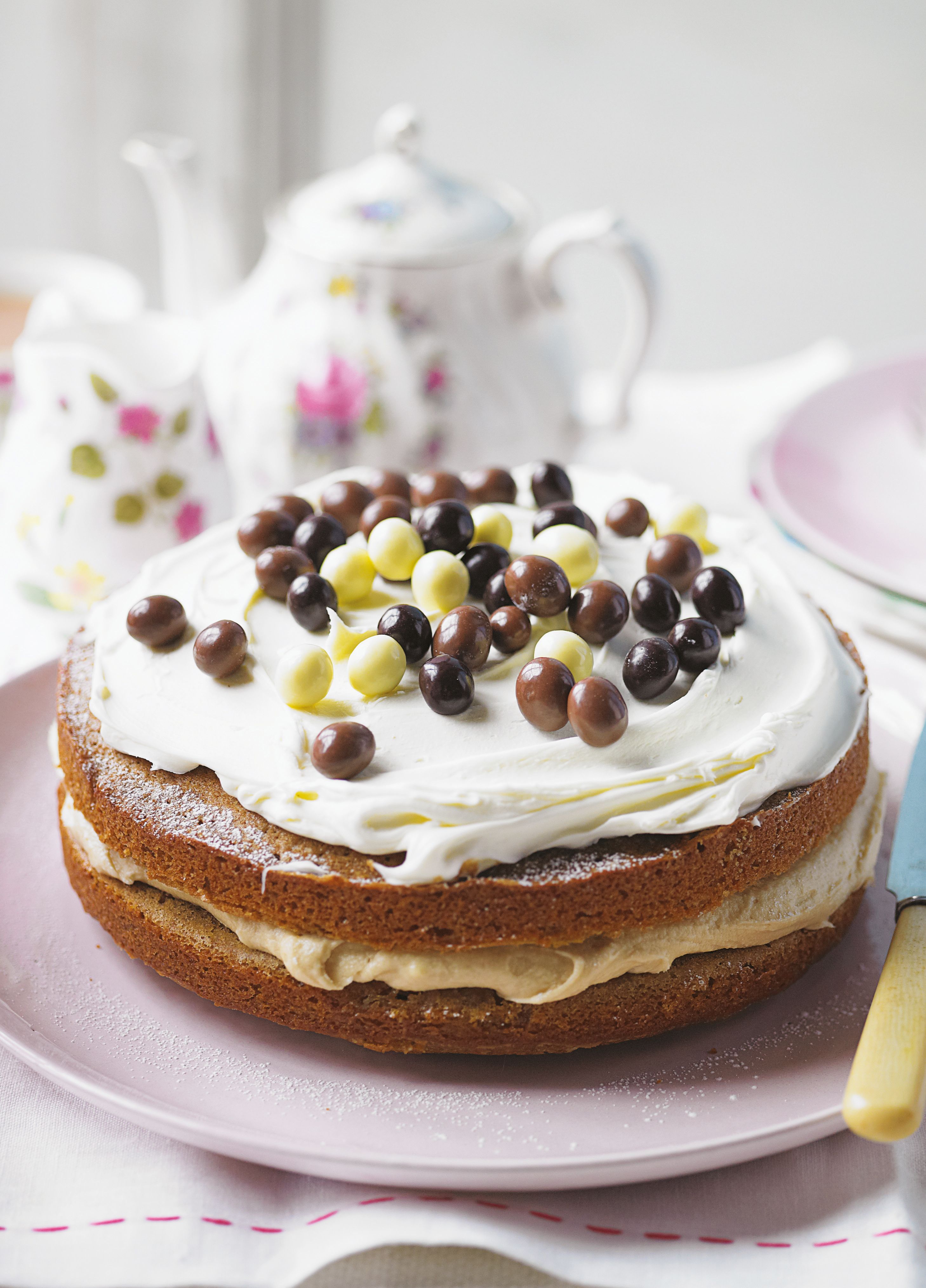 Irish Coffee Layer Cake with Boozy Mascarpone Buttercream