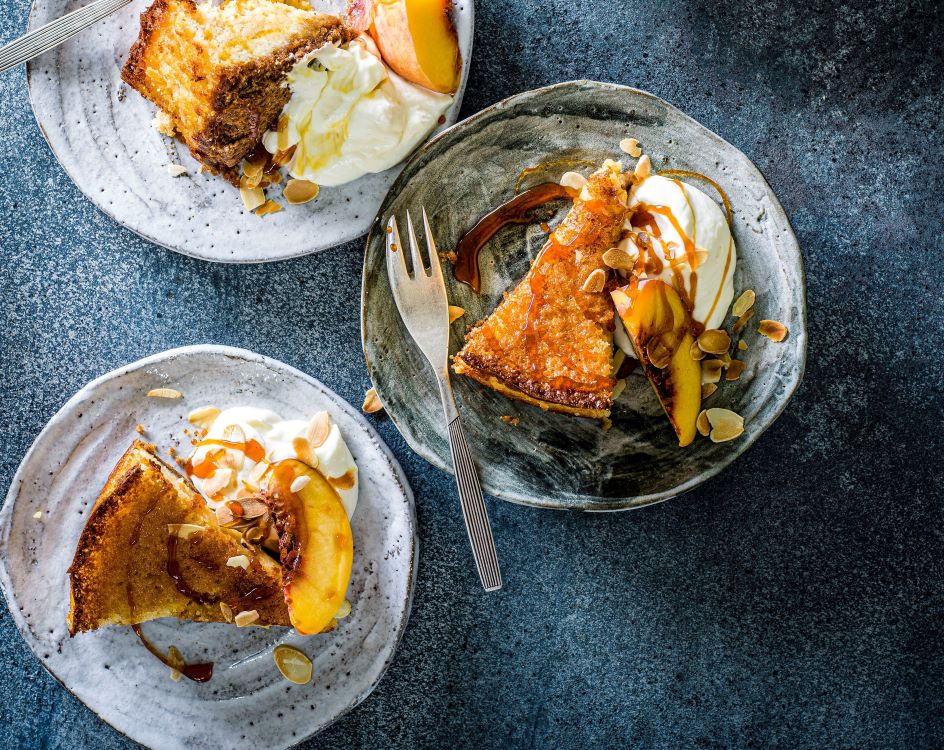 David Atherton’s Peaches on Ginger Dessert