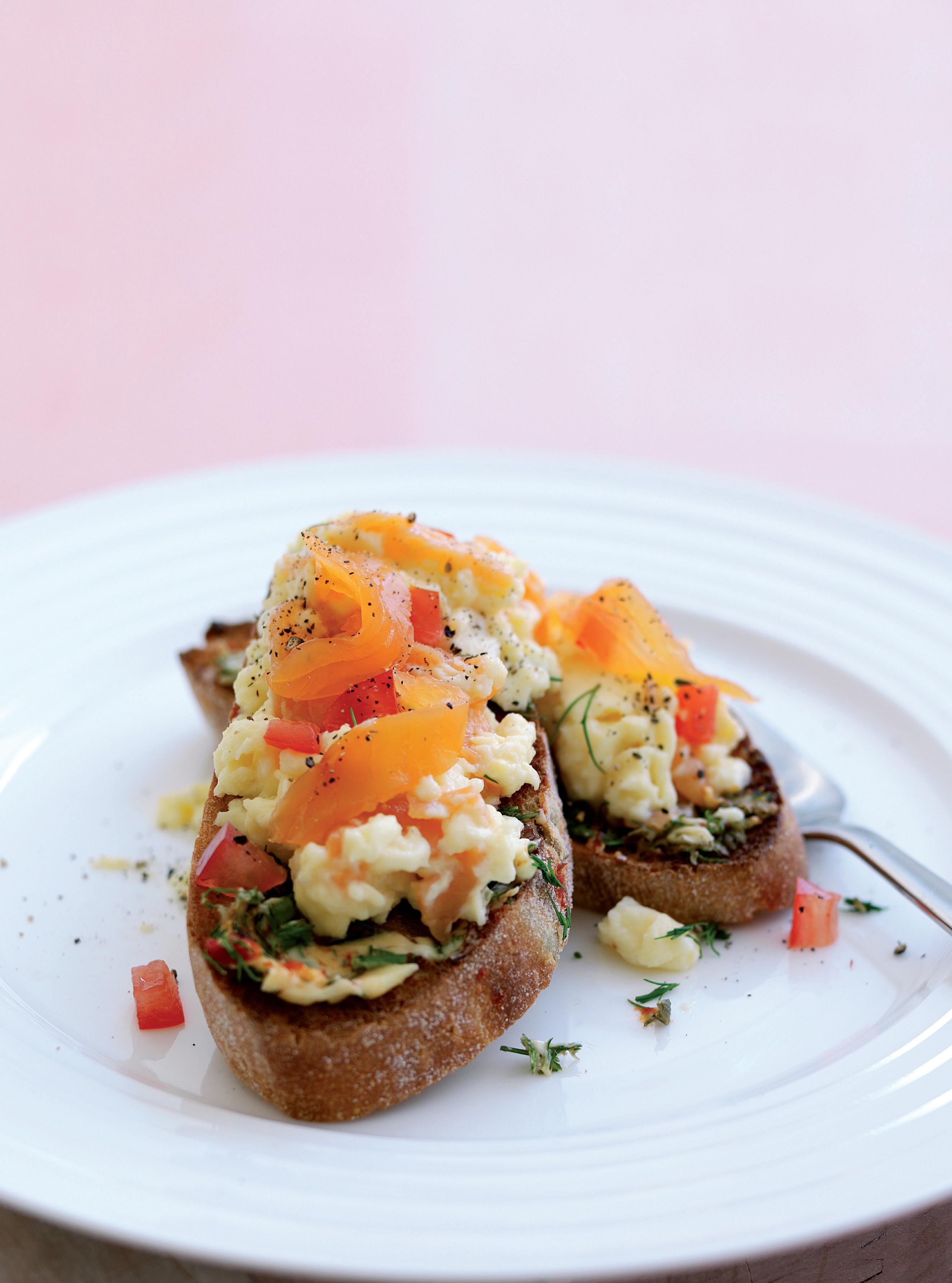 Scrambled Eggs with Smoked Salmon