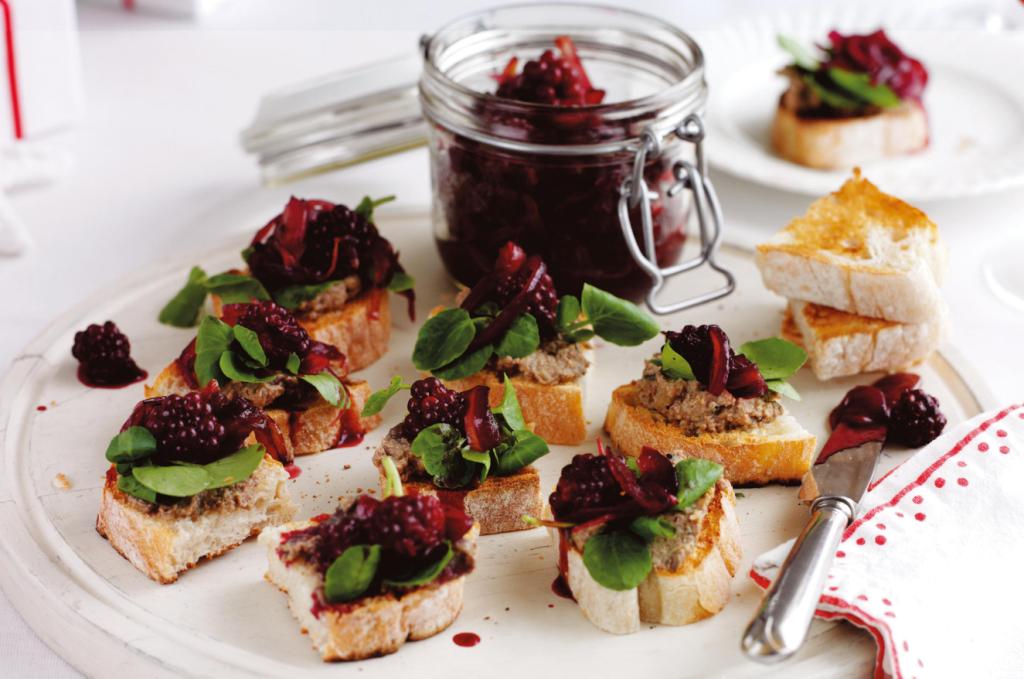 Roast Poussin with Blackberry Cumberland Sauce