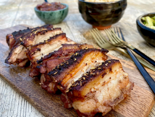 Jack Monroe’s Spicy Pork Belly with Prune Chutney