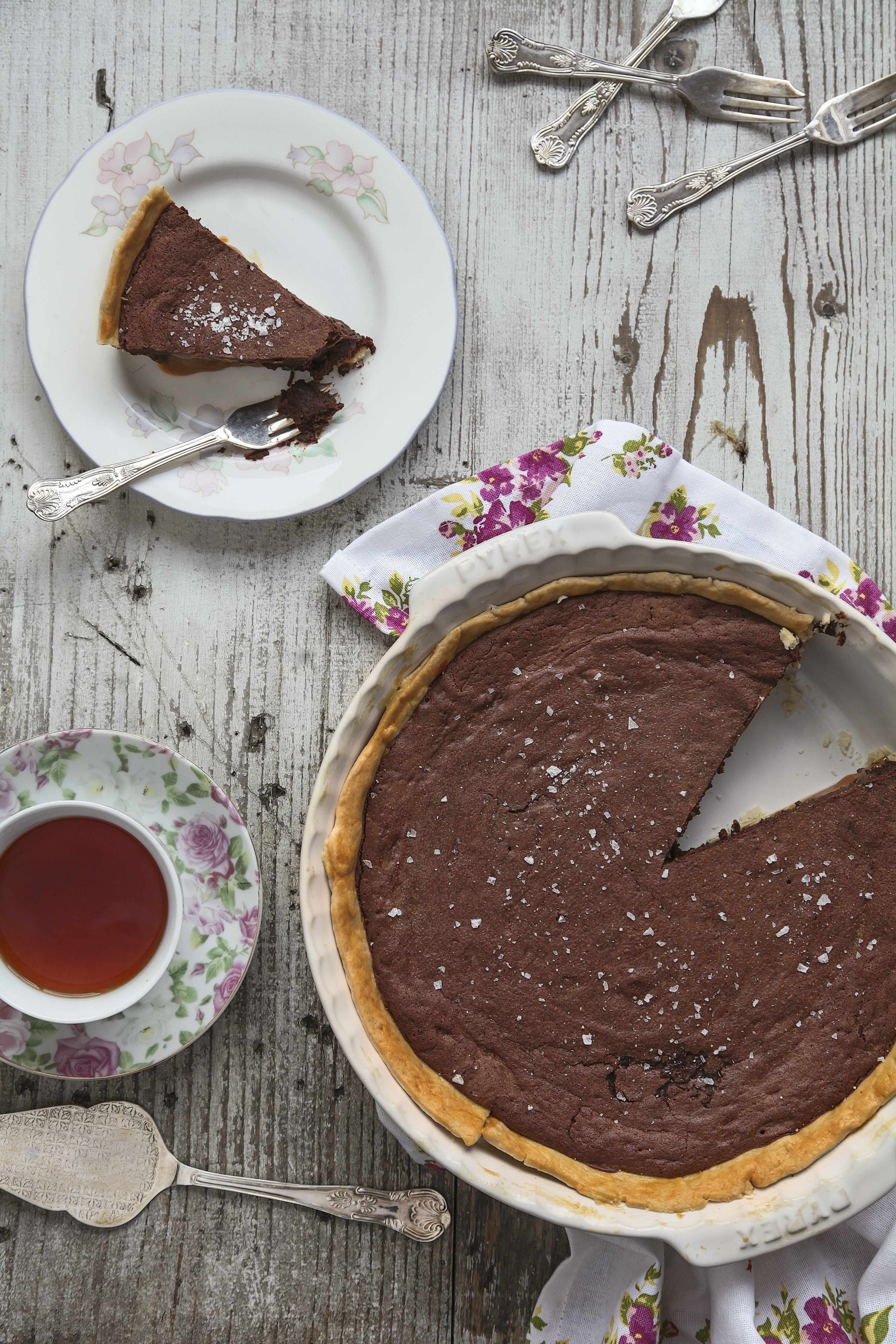 Salted Caramel Chocolate Tart