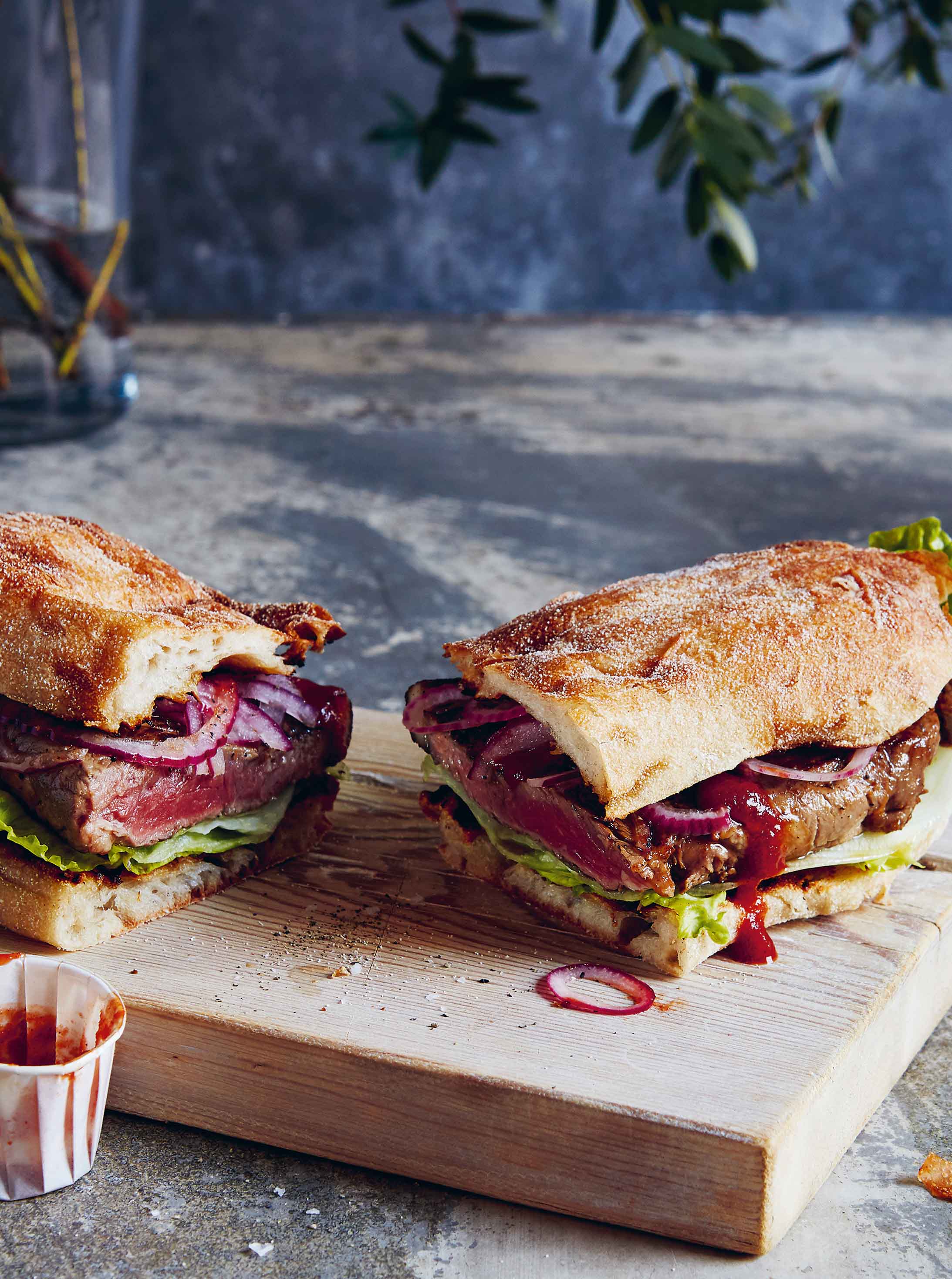 Beer-brined Steak Sandwich