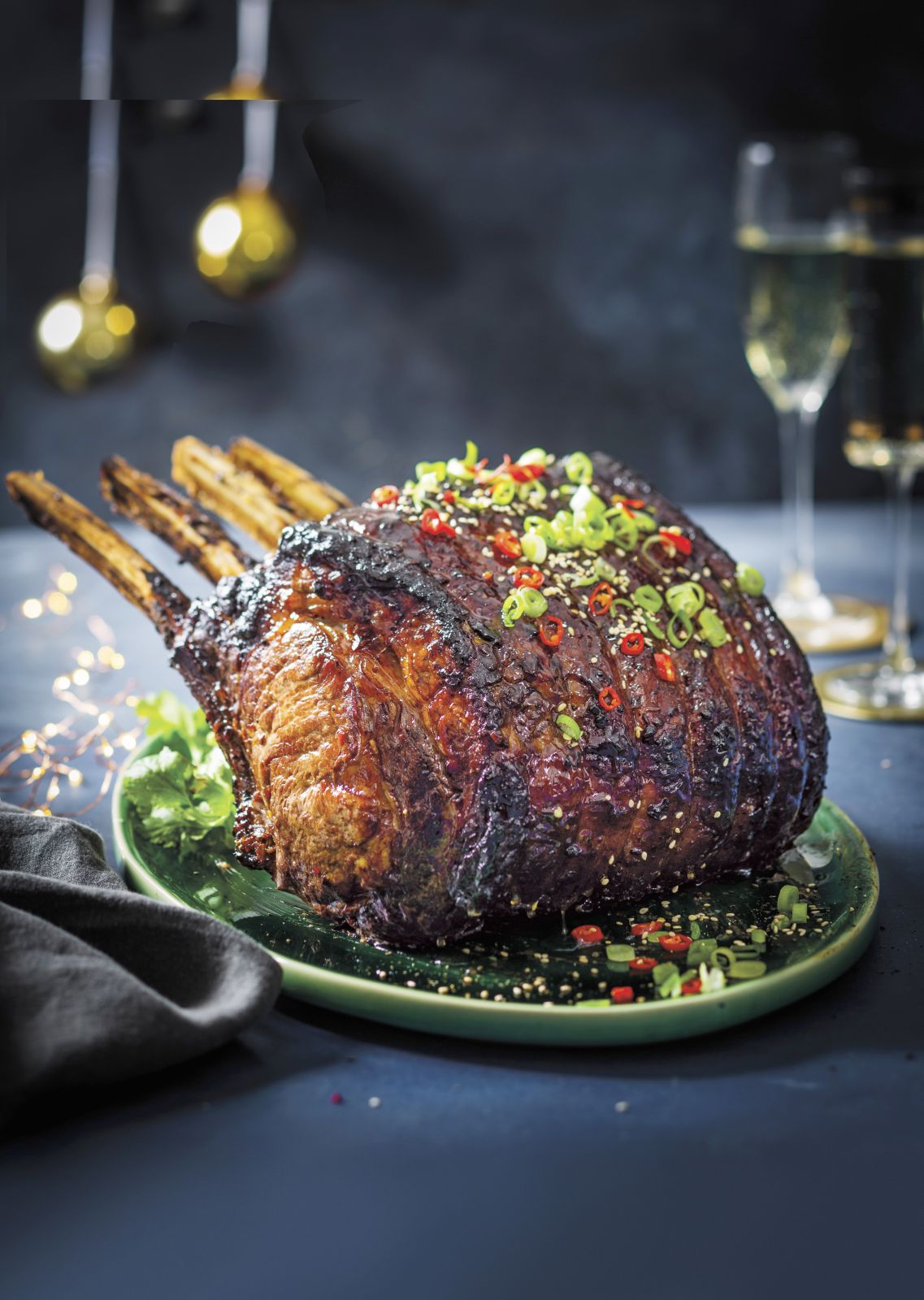 Asian Marinated Rib of Beef with Herb Butter