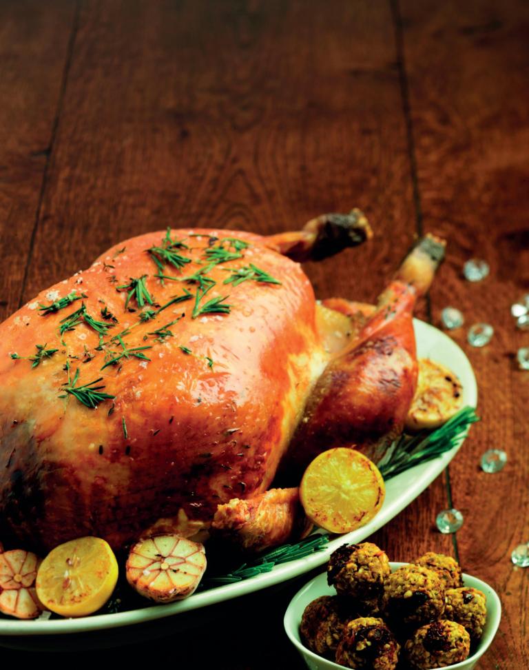 Succulent Roast Turkey with Lemon, Garlic & Herbs