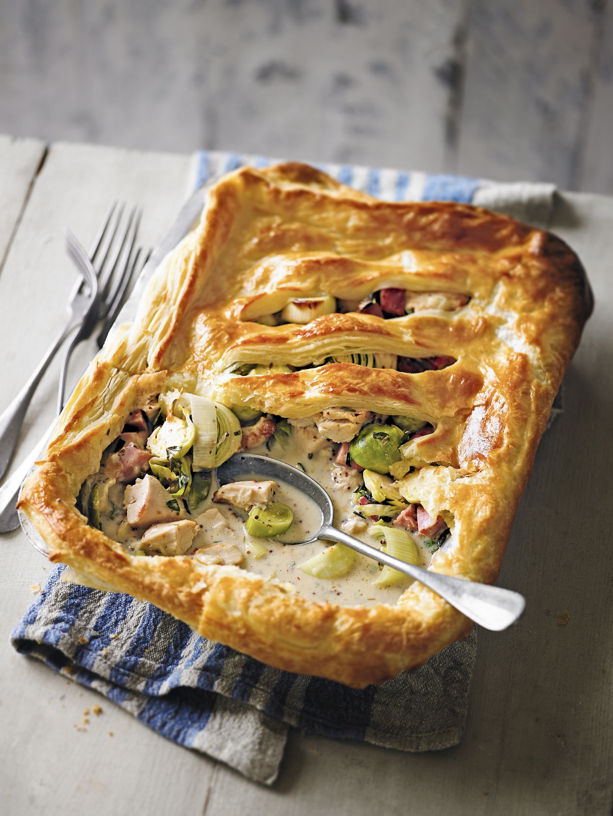 Turkey, Gammon & Sprout Pie
