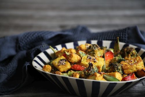 Grilled Vegetables and Tofu with Tandoori Sauce
