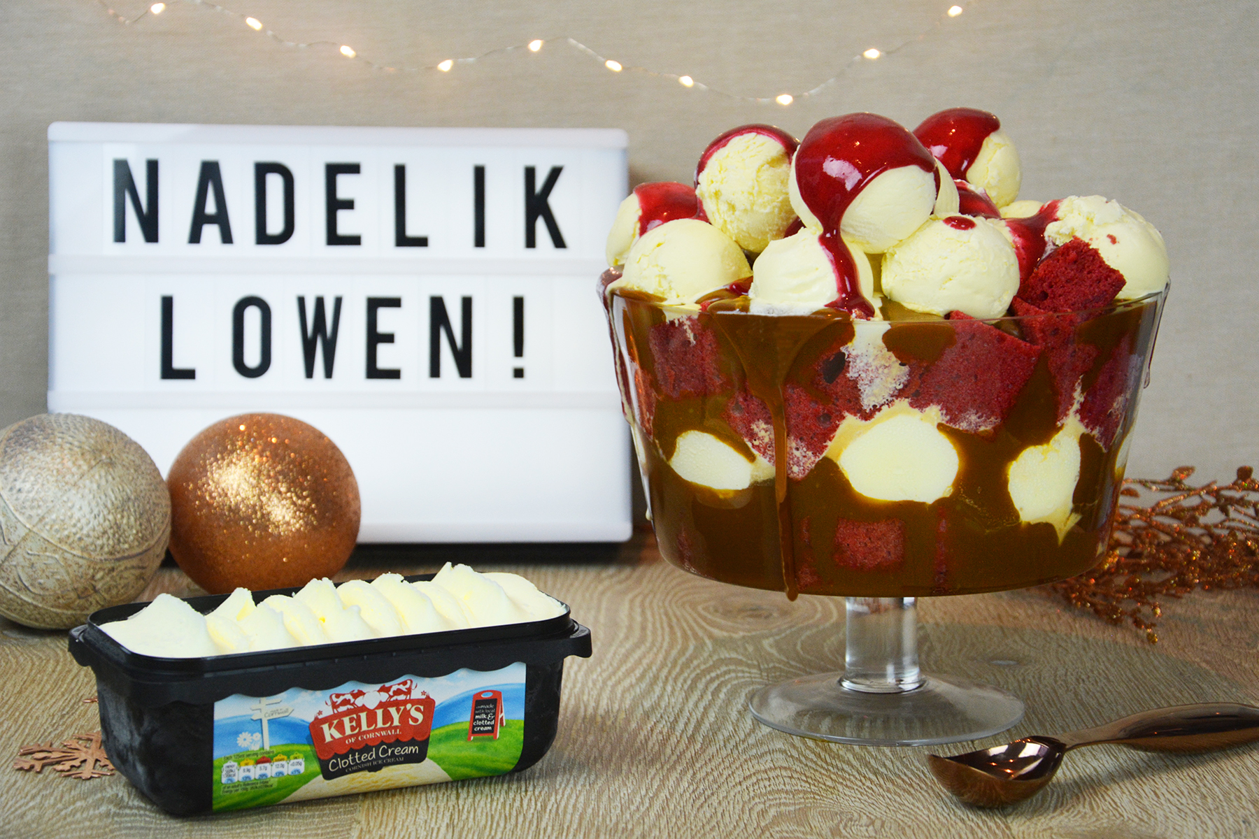 Kelly’s Christmas Ice Cream Trifle