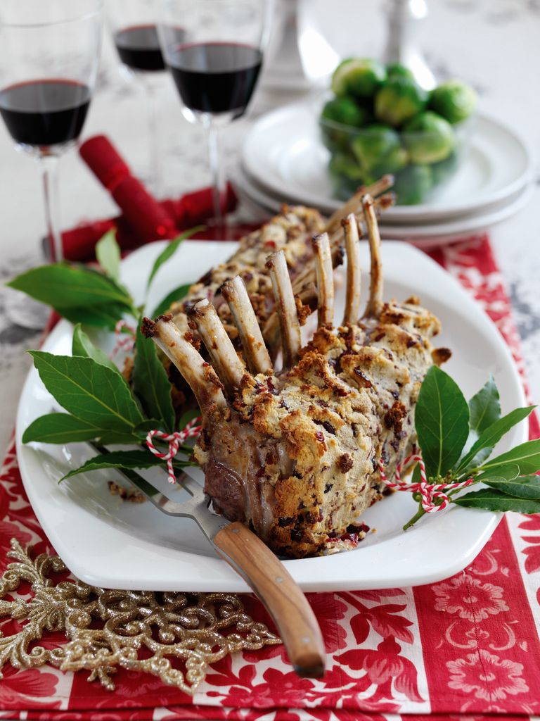 Almond, Cranberry and Lemon crusted Welsh rack of Lamb