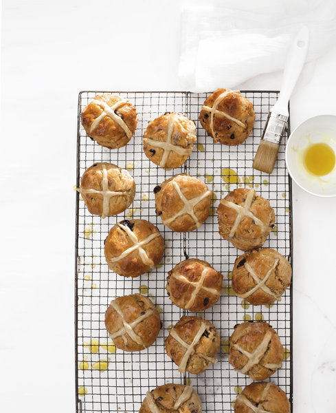 Hot Cross Apple Scones
