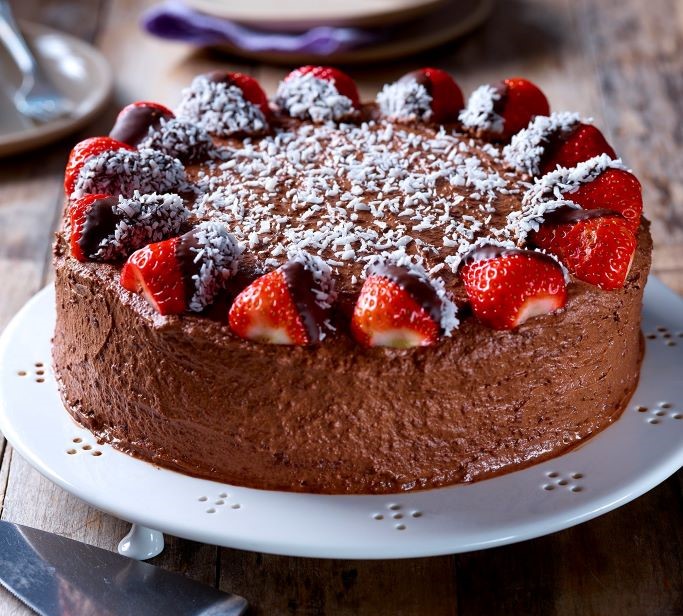 Easy Vegan Chocolate & Coconut Cake
