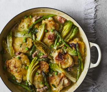 Image for recipe - Chicken with Tarragon & Spring Vegetables