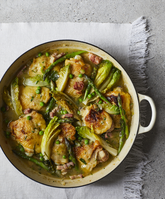 Image for Recipe - Chicken with Tarragon & Spring Vegetables