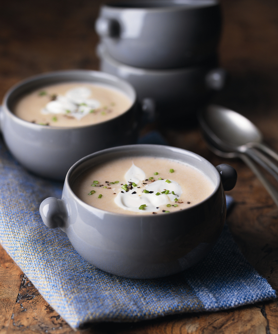 Image for Recipe - Cream of Artichoke & Smoked Salmon Soup