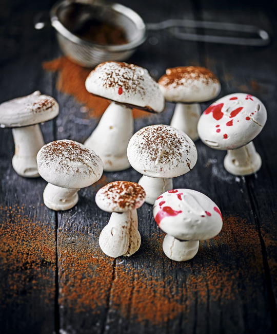 Image for Recipe - Poison Mushroom Meringues