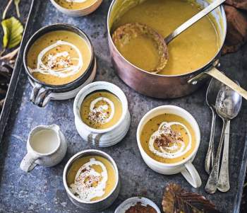 Image for recipe - Spiced Pumpkin & Bourbon Soup
