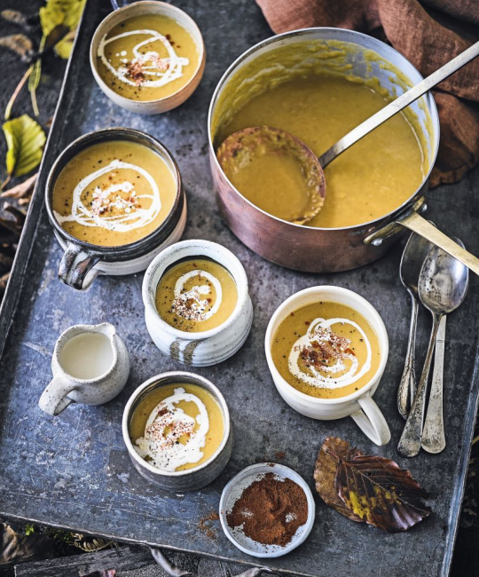 Image for Recipe - Spiced Pumpkin & Bourbon Soup