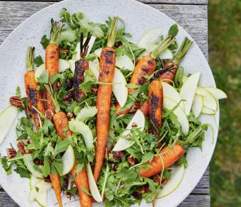 Image for recipe - Pecan & Apple Salad with Charred Courgettes