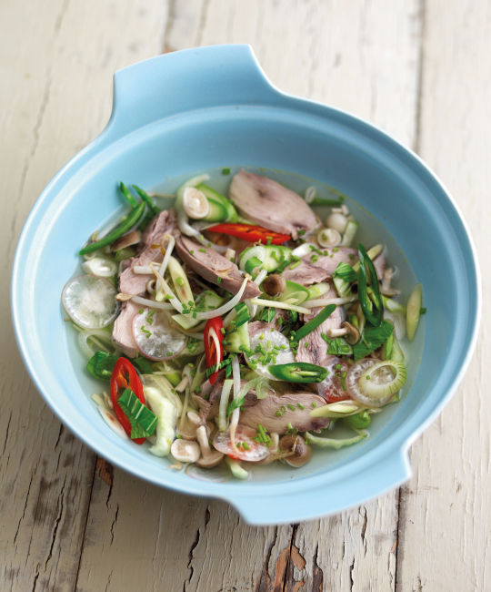 Image for Recipe - Poached Pheasant in Thai Broth