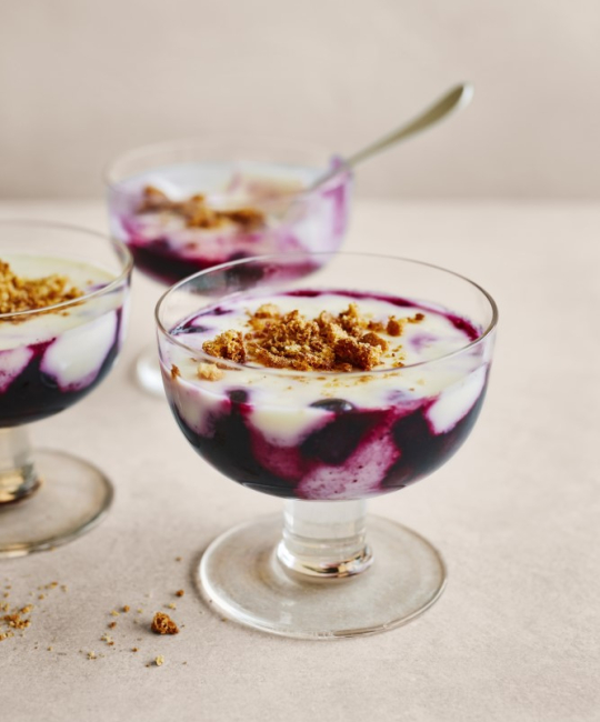 Image for Recipe - Blueberry, Elderflower & Lemon Pots