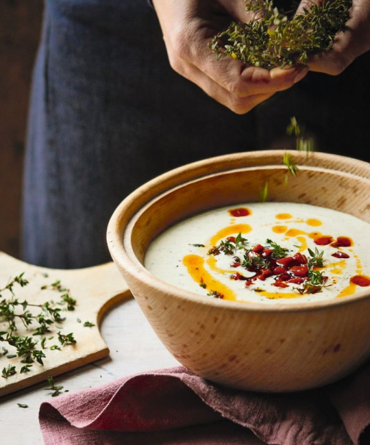 Image for Recipe - Potato, Parsley & Thyme soup with Chorizo