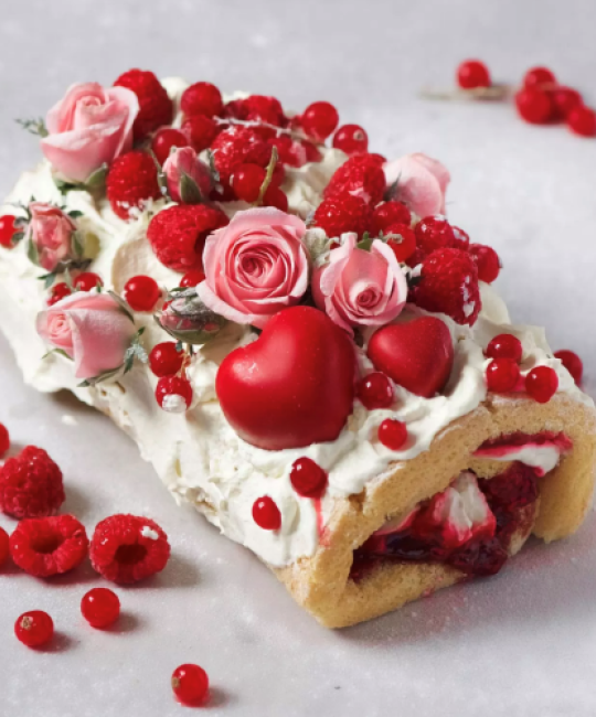Image for Recipe - Celebration Raspberry and Lemon Swiss Roll