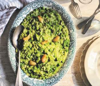 Image for recipe - Asparagus and Sugar Snap Pea Risotto