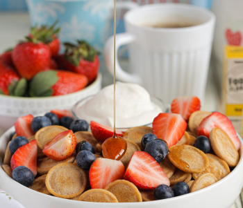 Image for recipe - Banana Mini Pancake Cereal