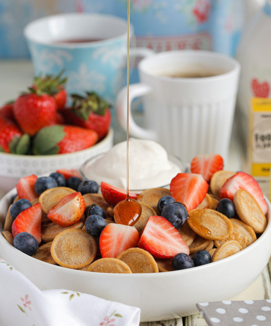 Image for Recipe - Banana Mini Pancake Cereal