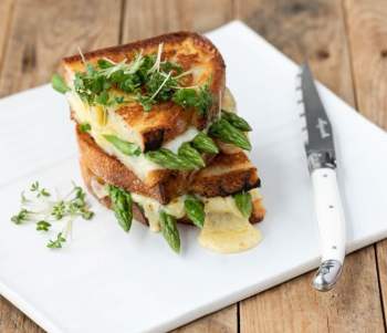 Image for recipe - British Asparagus Grilled Cheese Sandwich