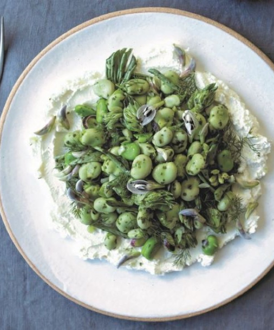 Image for Recipe - Broad Bean Salad & Goat’s Cheese