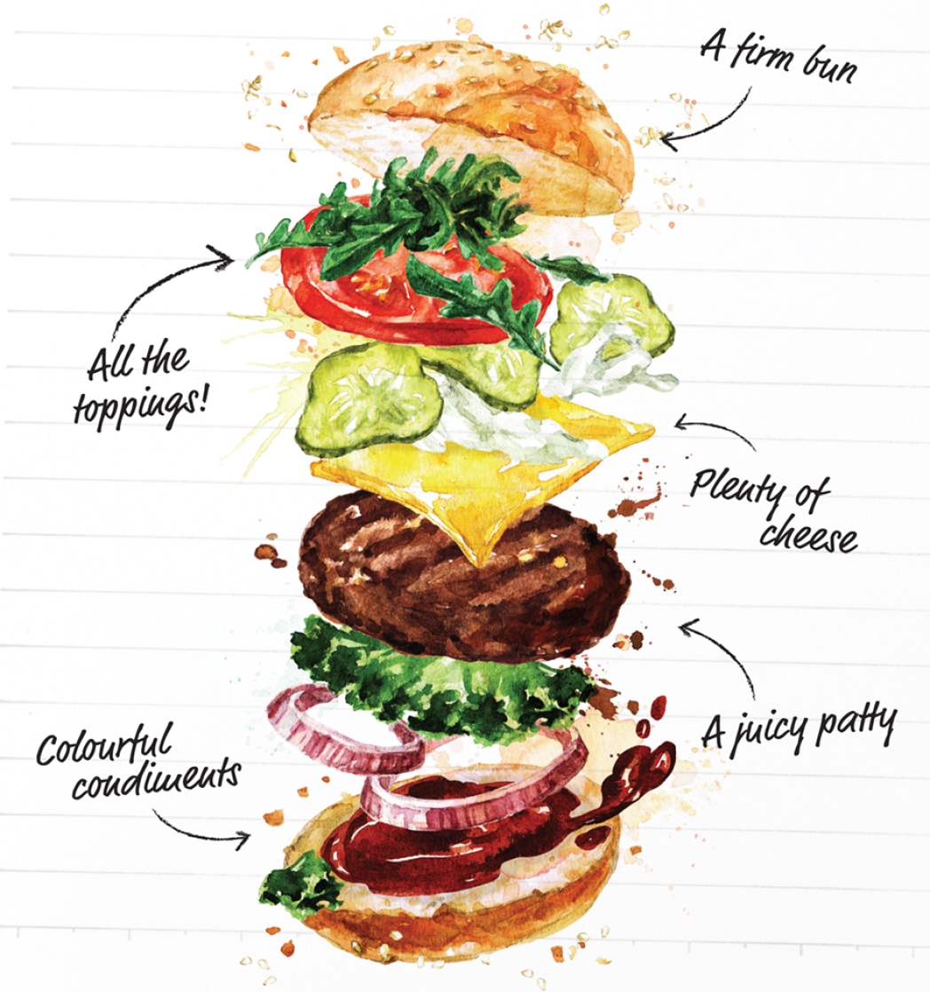 uberørt Rough sleep tryllekunstner How to Build the Perfect Burger Stack | Great British Food Awards