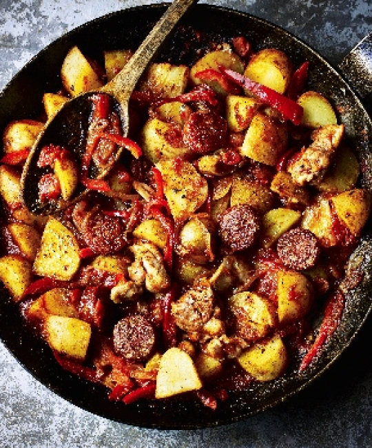 Image for Recipe - Chicken, Chorizo & Potato One Pot