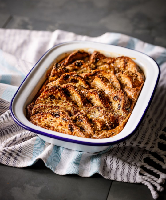 Image for Recipe - Coffee Caramel Bread & Butter Pudding
