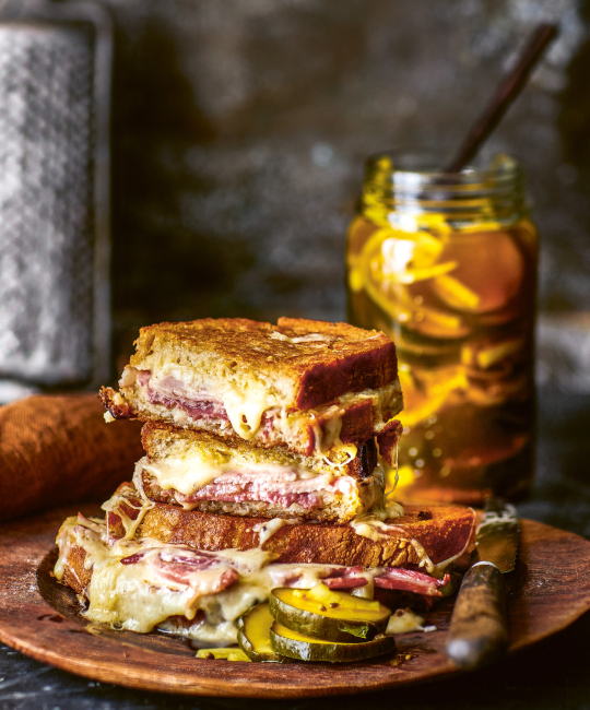 Image for Recipe - The Ultimate Cheese Toastie with Bread & Butter Pickles