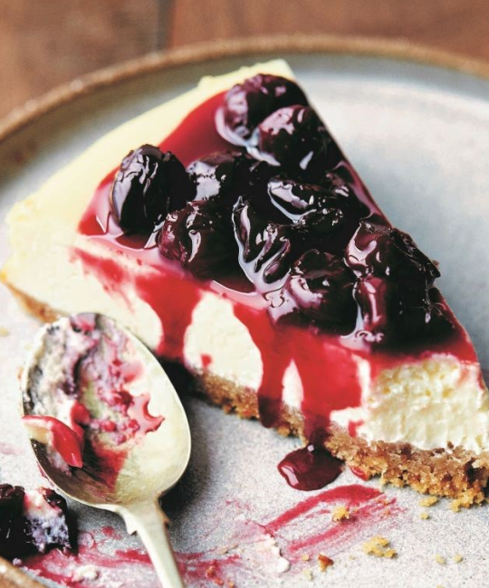 Image for Recipe - Sour Cherry Cheesecake
