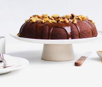 Image for recipe - Vegan Chocolate & Chestnut Cake